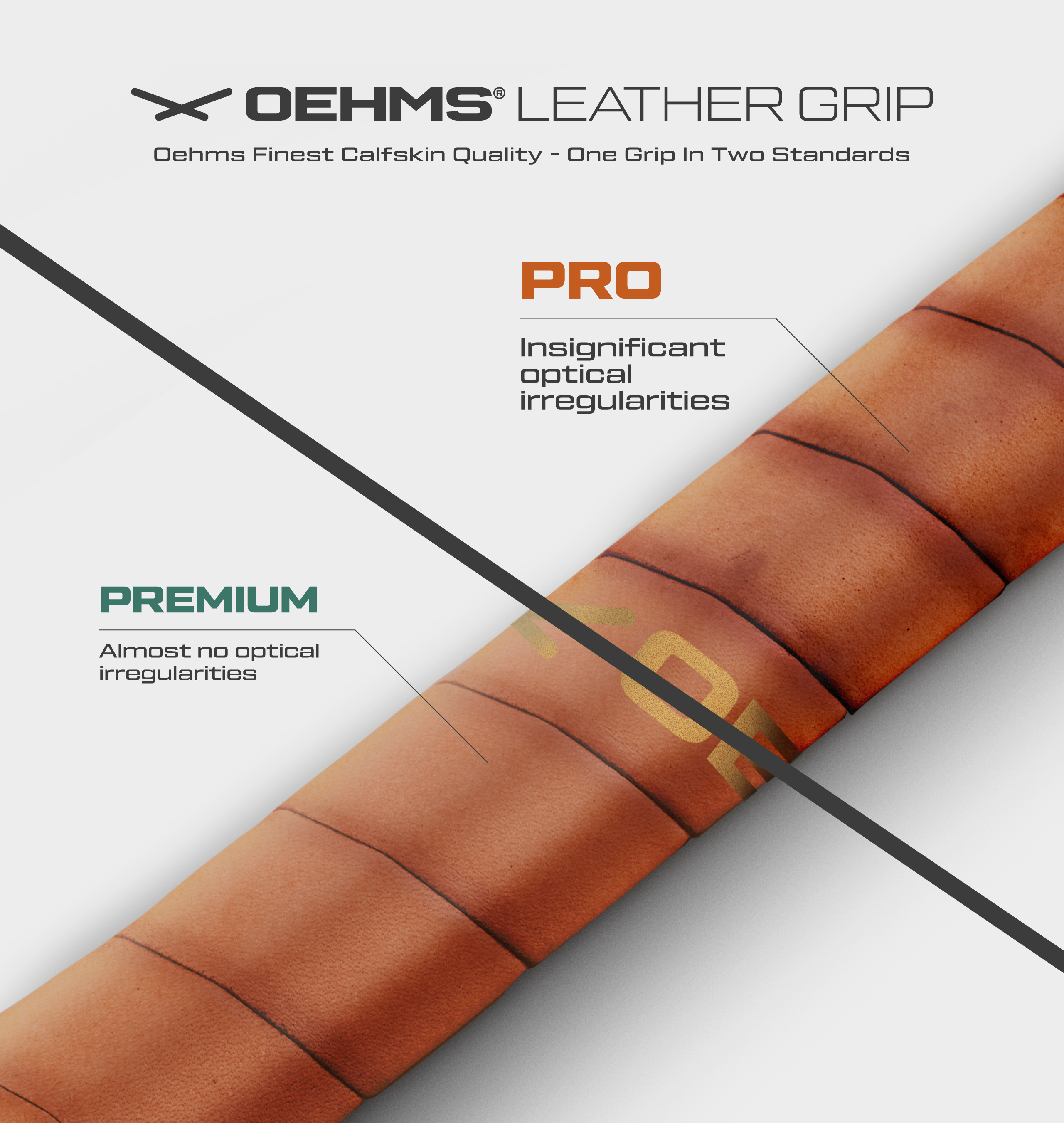 5er braun-schmal Ledergriffband Super Quality Leather 